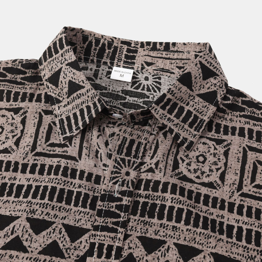 Men's Floral Short-Sleeved Shirt - Summer Collection