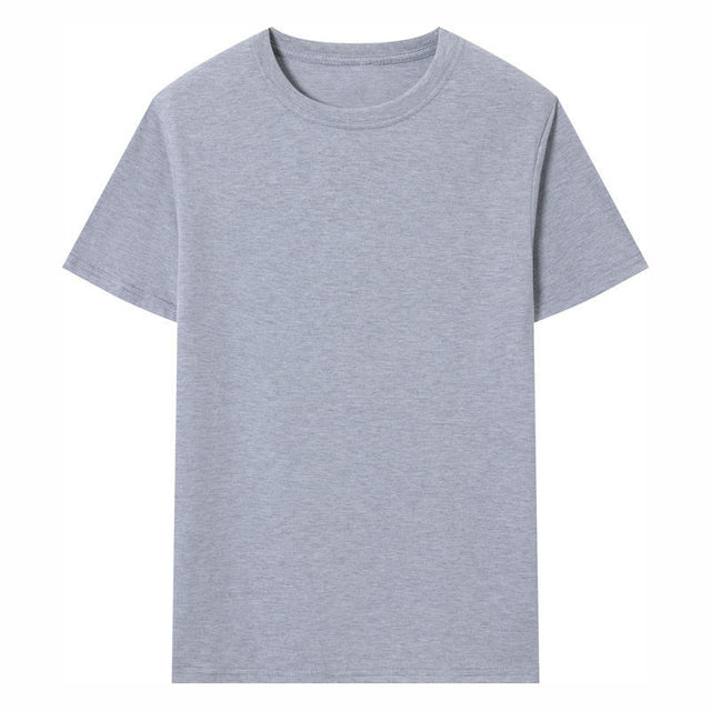 Unisex Solid Color Short-Sleeved Summer T-Shirt