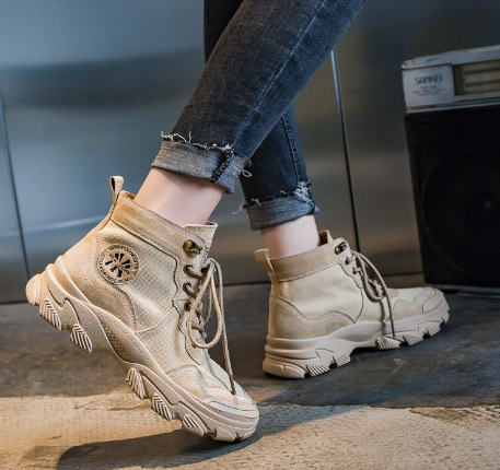 Men's High-Top Tooling Boots with British Style