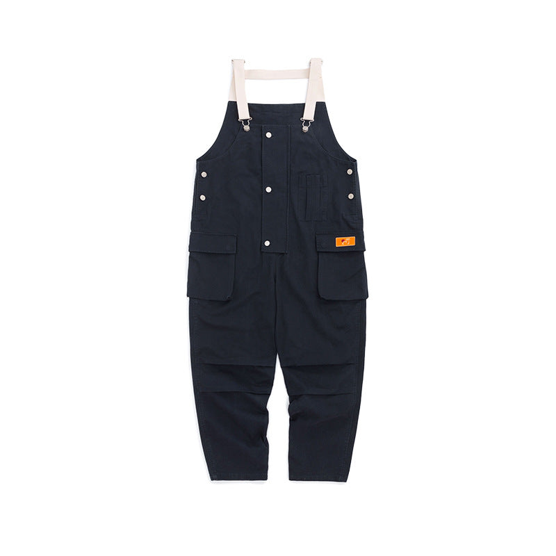 Harajuku Style 3D Patch Pocket Overalls