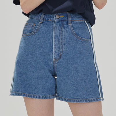 High Waist Summer Loose Denim Shorts for Students