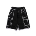Retro Hand-Painted Tooling Shorts