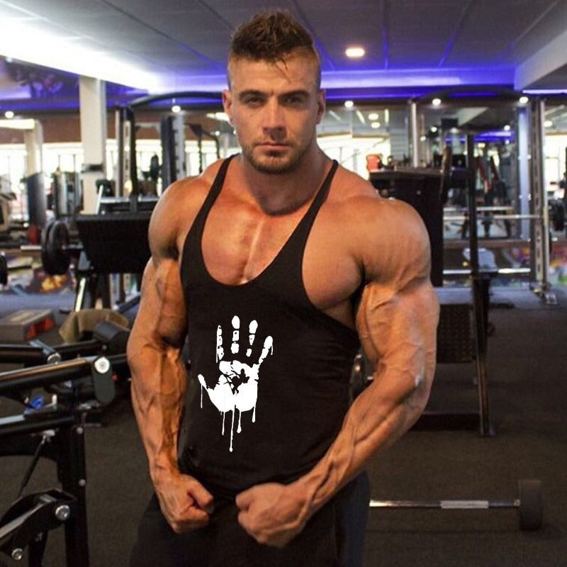 Débardeur de fitness pour hommes, débardeur de sport d'été, débardeur musclé en coton absorbant la transpiration, débardeur gaufré à fines bretelles