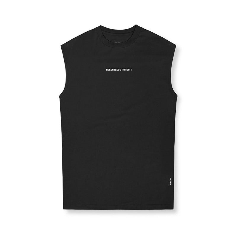 Débardeur homme été imprimé tendance américaine ample grande taille à séchage rapide sans manches T-shirt camisole