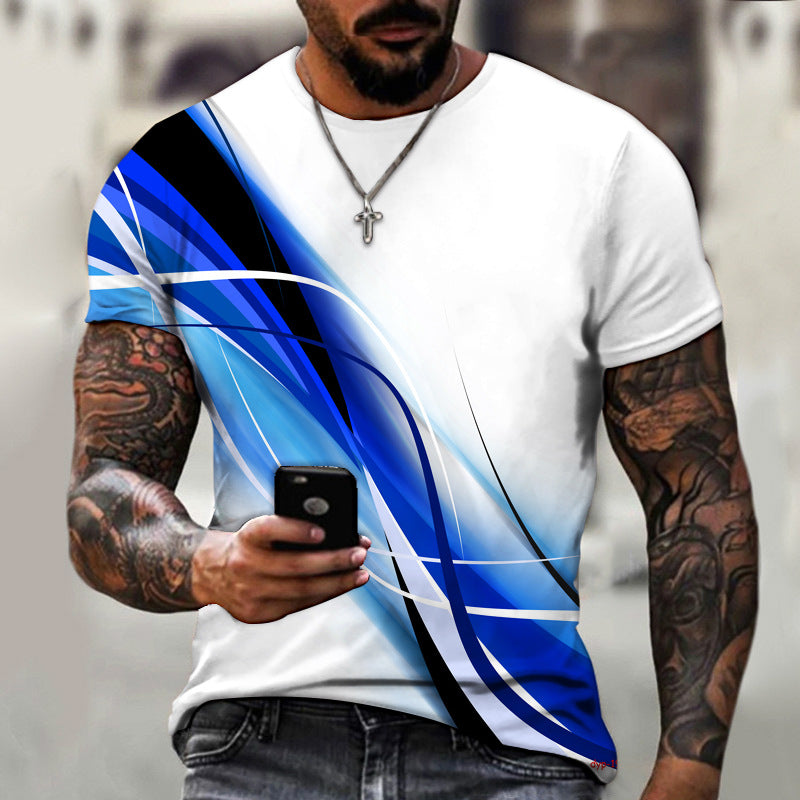 T-shirt sympa pour homme - Haut d'été à manches courtes pour garçon - Mode décontractée et personnalisée