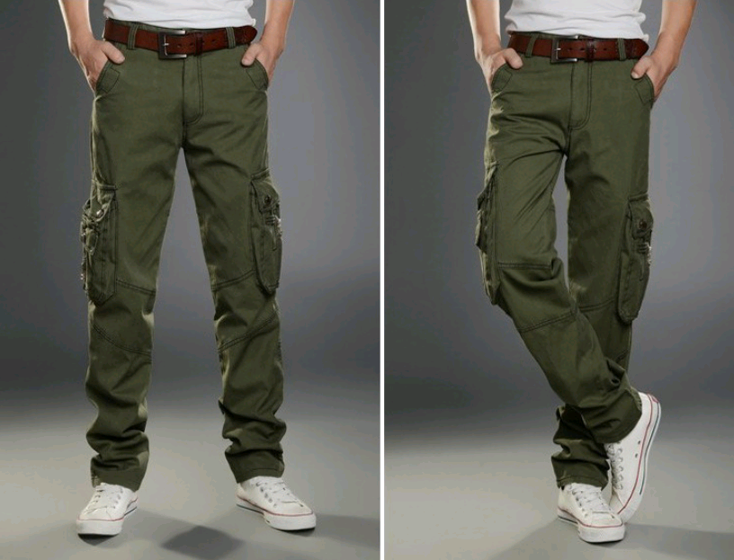 Pantalon Cargo Homme Multi-Poches pour Activités de Plein Air