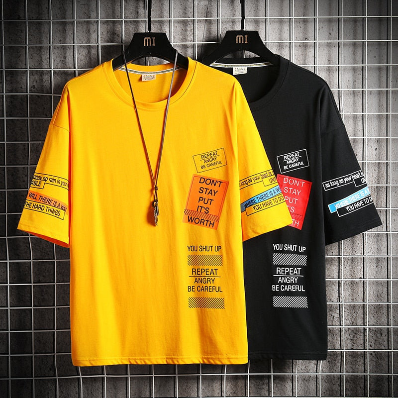 T-shirt décontracté ample pour homme - Style Été 2020