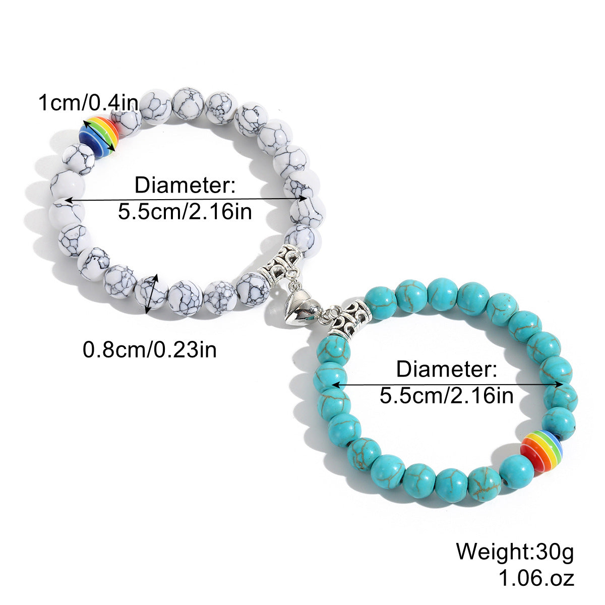 Ensemble de bracelets arc-en-ciel pour la Fierté LGBTQ+