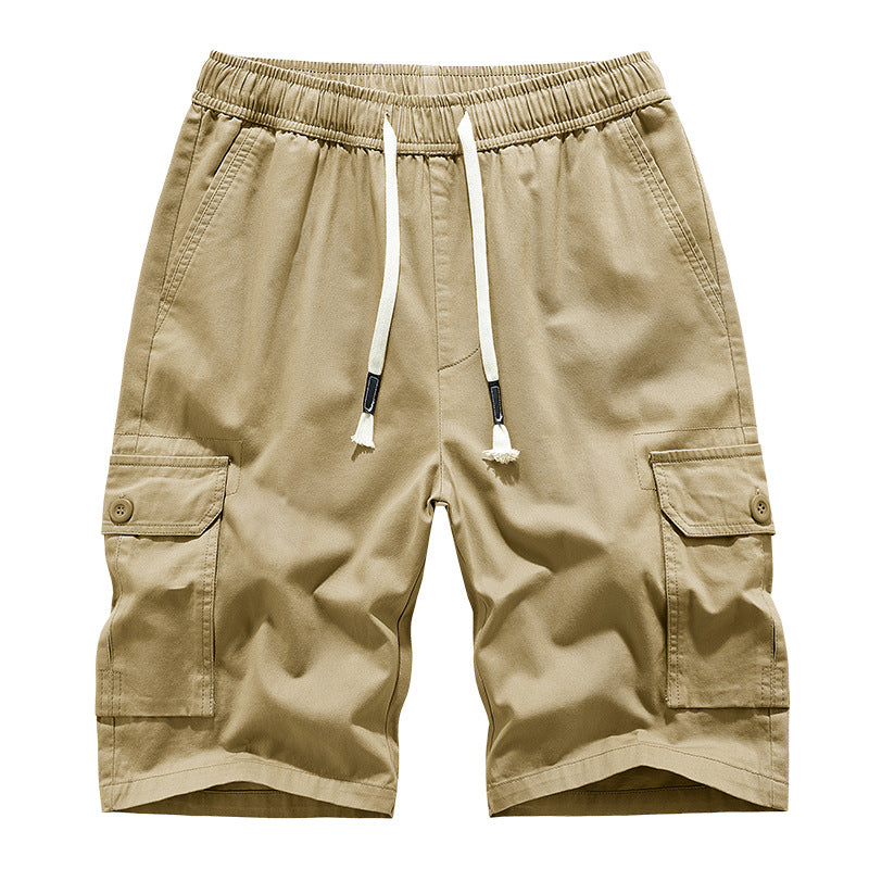 Short décontracté ample multipoche d'été pour homme