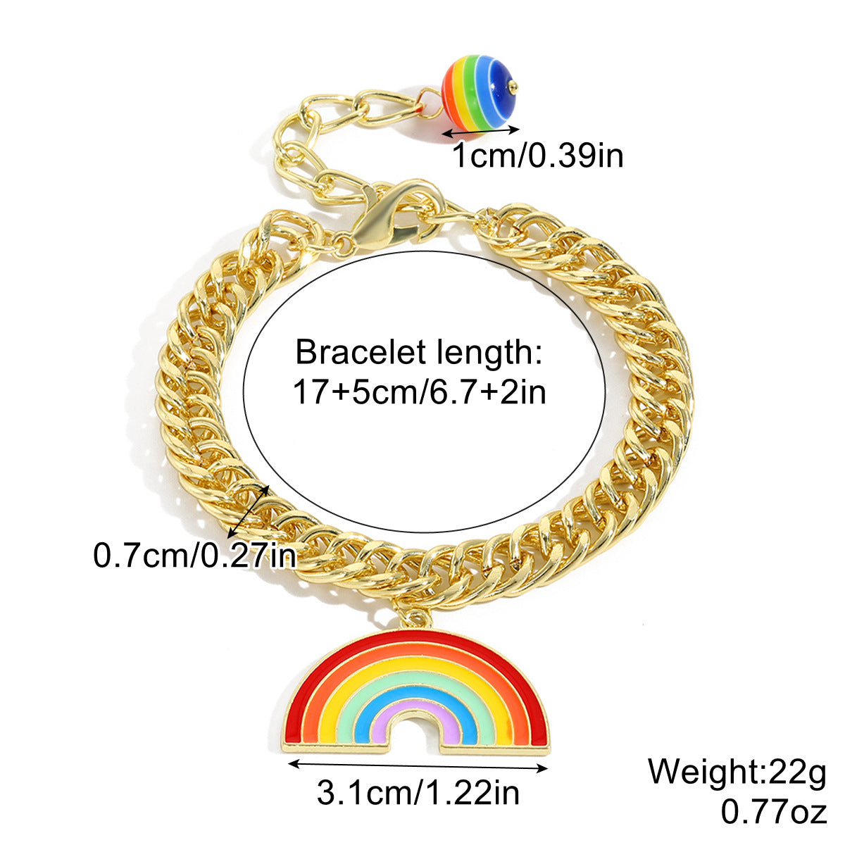 Ensemble de bracelets arc-en-ciel pour la Fierté LGBTQ+