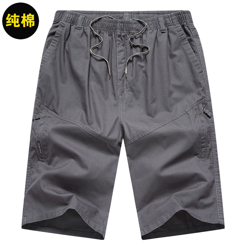Shorts Cargo Homme en Coton Fin d'Été (Coupe Ample)