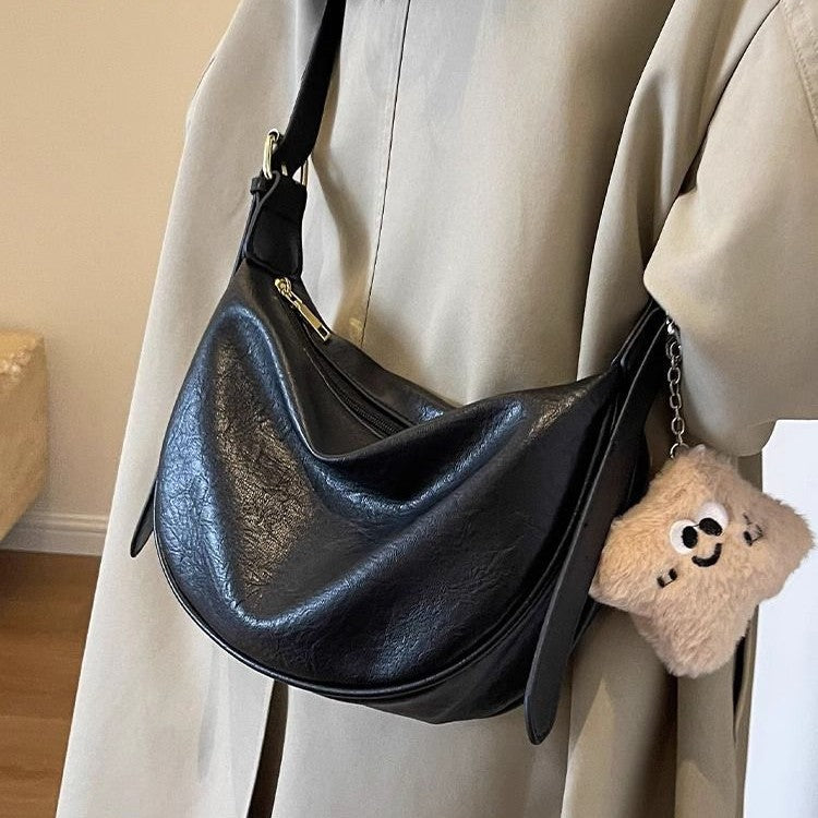 Sac à bandoulière tendance et populaire, sac porté croisé, sac peluche