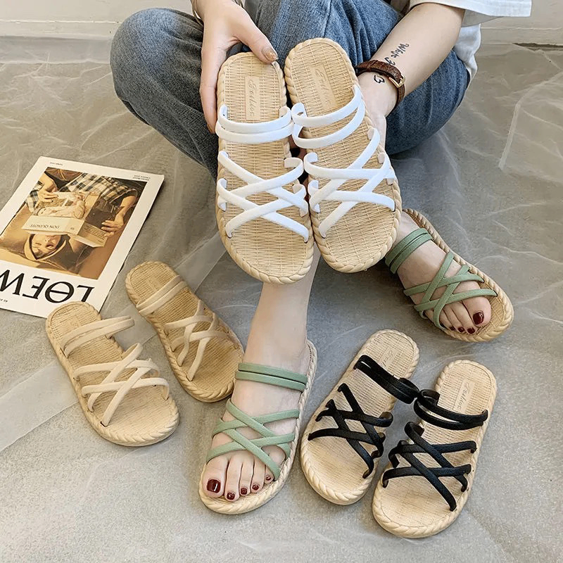 New Style Women's Summer Flat Sandals with Thick Sole