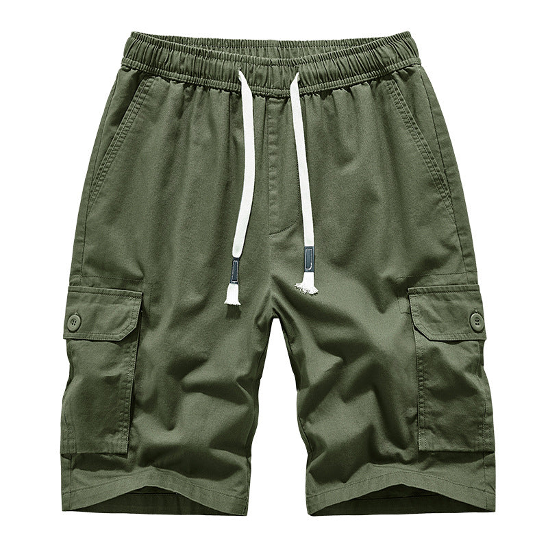 Short décontracté ample multipoche d'été pour homme
