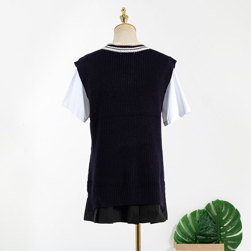 "Autumn V-Neck Vest Inspired by Park Chae-young"
