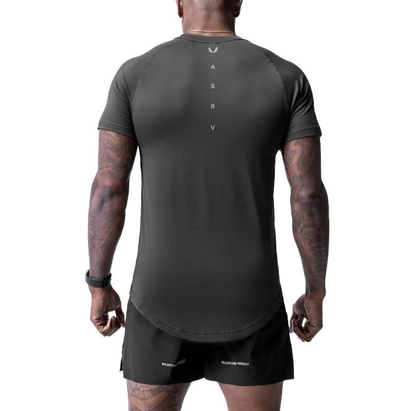 T-shirt de sport pour homme, coupe ample, imprimé, séchage rapide