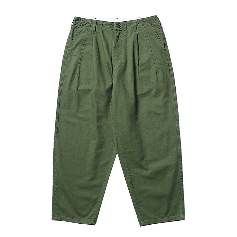 Trendy Men's Loose Straight Harem Pants in Pure Color
