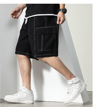 Retro Hand-Painted Tooling Shorts