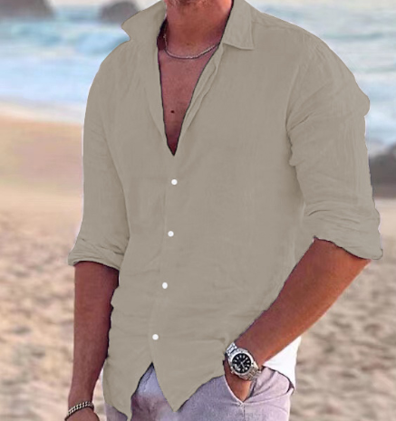 Men's Summer Beach Essential Shirt (Single Piece)