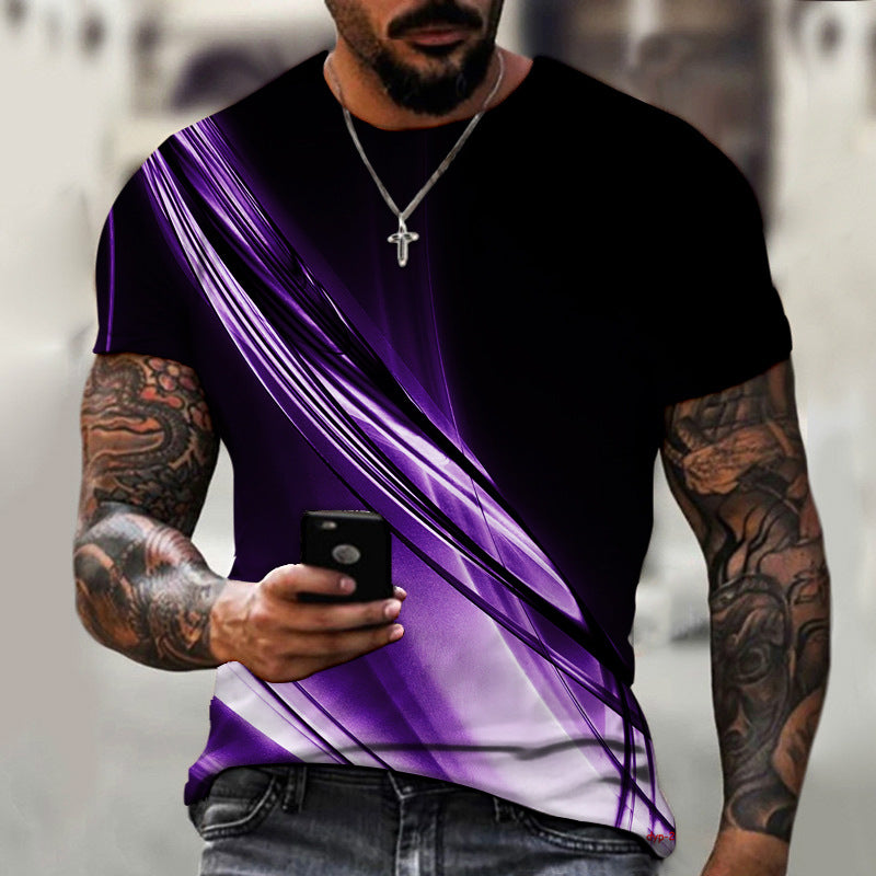 T-shirt sympa pour homme - Haut d'été à manches courtes pour garçon - Mode décontractée et personnalisée