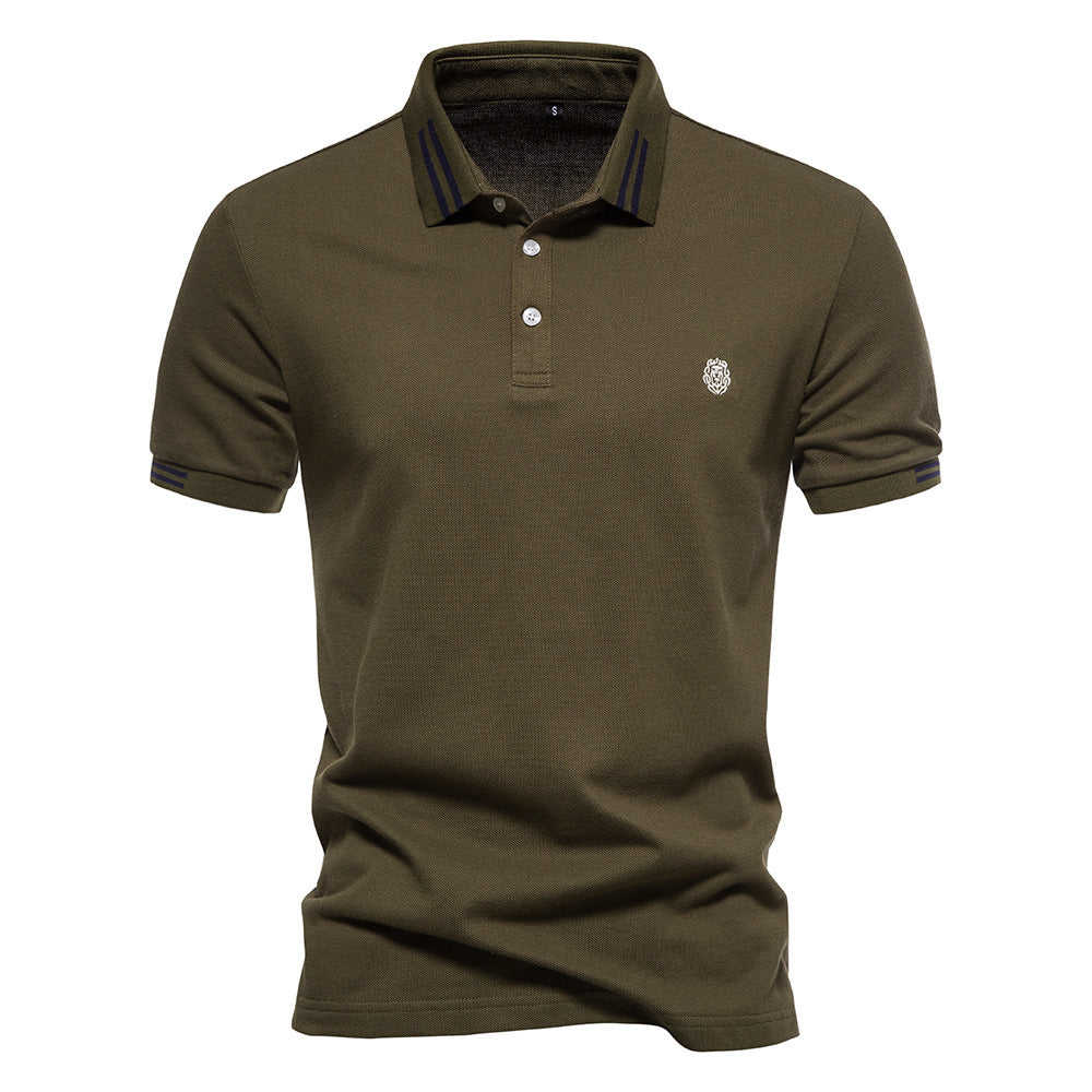 Polo rayé homme brodé – Été 2023