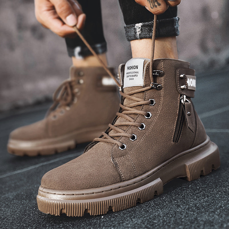 Bottes montantes Martin rétro britanniques pour hommes