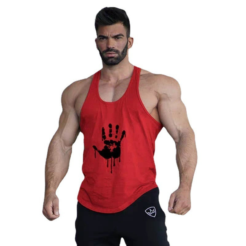 Débardeur de fitness pour hommes, débardeur de sport d'été, débardeur musclé en coton absorbant la transpiration, débardeur gaufré à fines bretelles