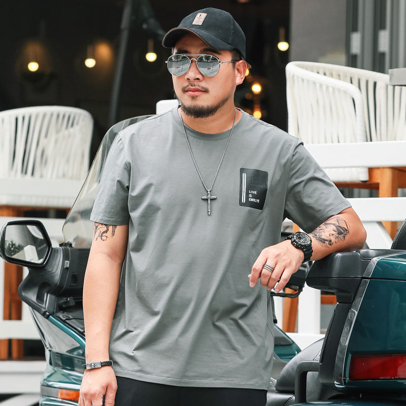 T-shirt décontracté ample pour homme grandes tailles avec motif graphique
