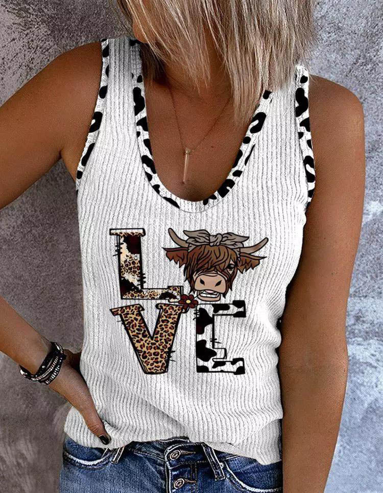 T-shirts sans manches pour femmes imprimés à chaud, les plus vendus en Europe et en Amérique