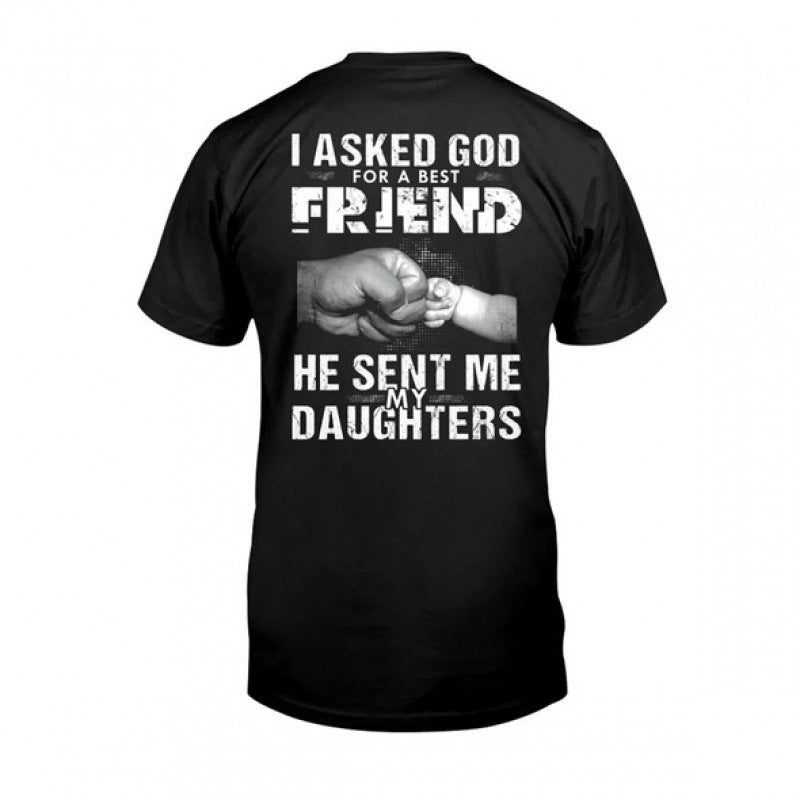 T-shirt imprimé décontracté ample pour homme d'été