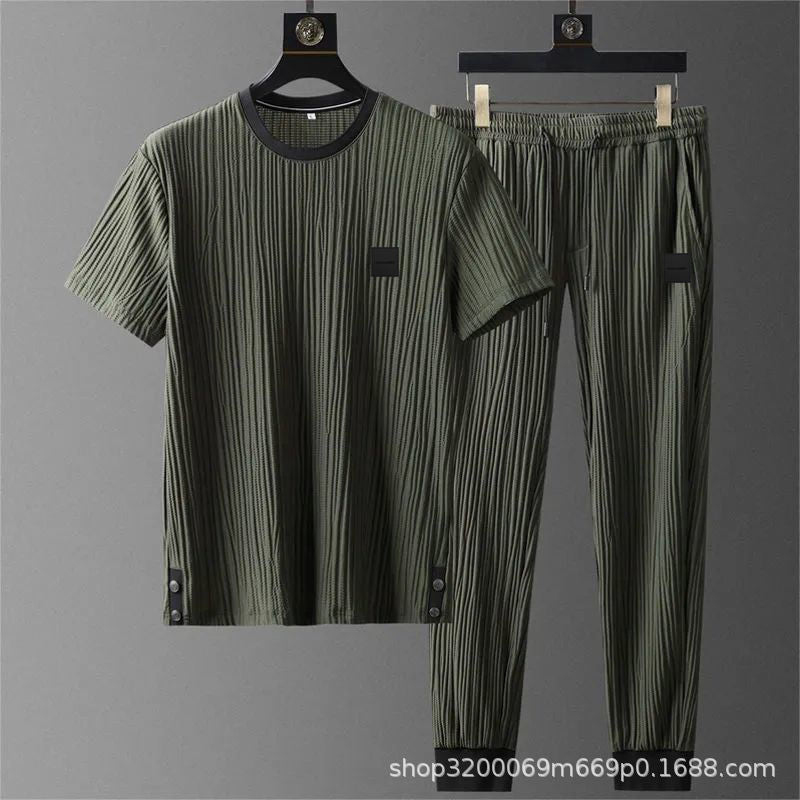 Ensemble de sport léger d'été pour homme à séchage rapide (2 pièces)