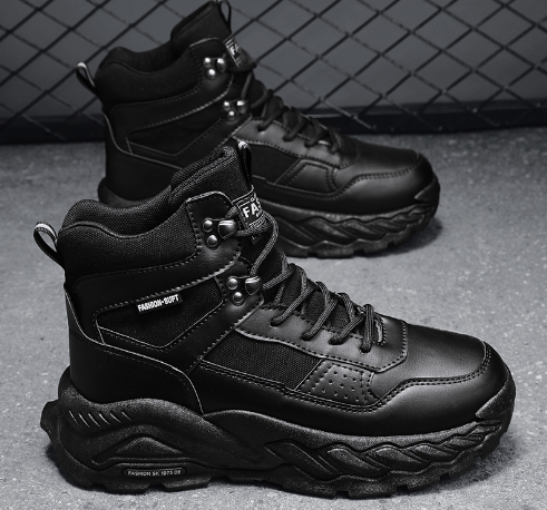 British High-Top Tooling Boots