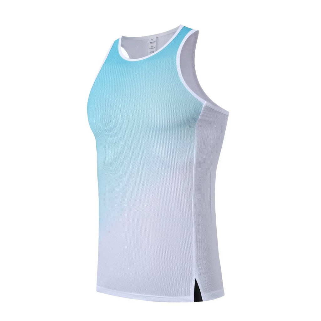 2023 Gradient Quick-Dry Sports Tank Top with Reflective Strips