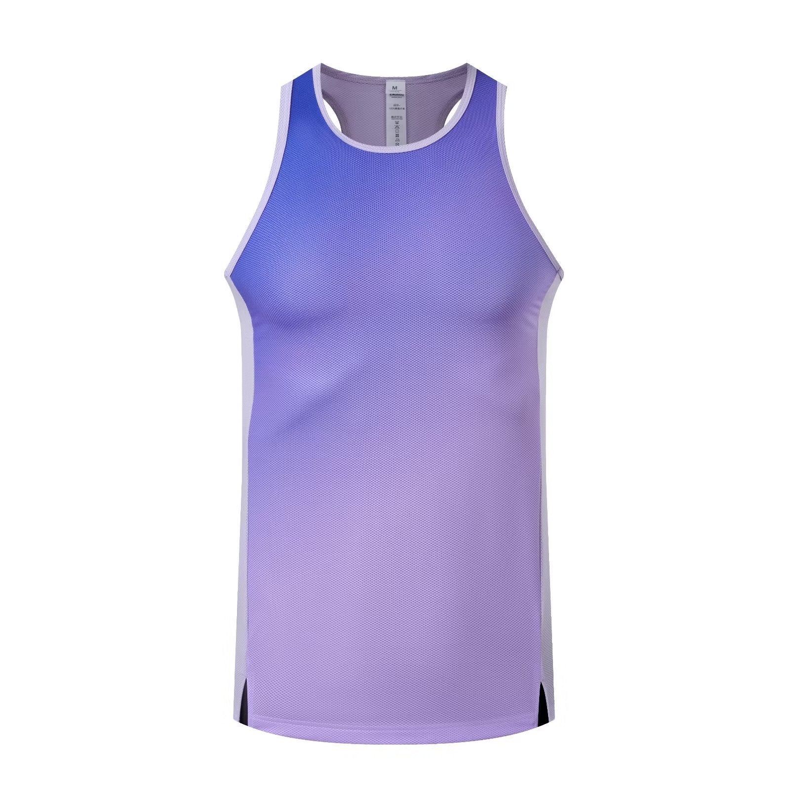 2023 Gradient Quick-Dry Sports Tank Top with Reflective Strips