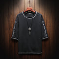 Men's Summer Half Sleeve T-Shirt with Embroidery