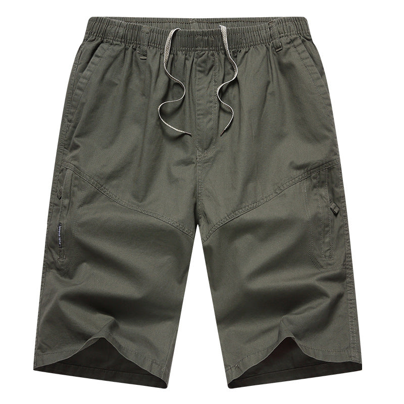 Shorts Cargo Homme en Coton Fin d'Été (Coupe Ample)