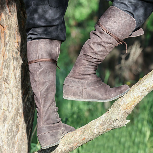 Bottes cavalières femme avec semelle compensée