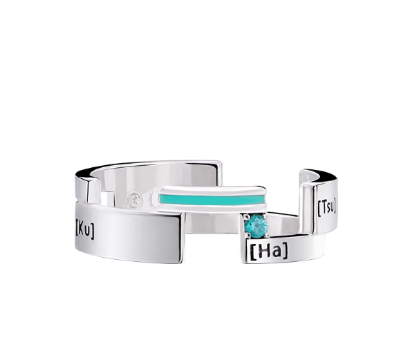 Ins New Style Ring Hatsune Miku Anime Mobius Single Loop Finger Ring 925 Silver Jewelry