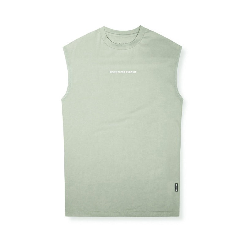Débardeur homme été imprimé tendance américaine ample grande taille à séchage rapide sans manches T-shirt camisole