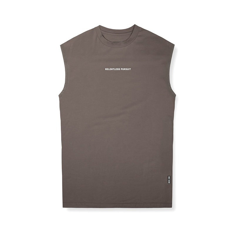 Débardeur homme été imprimé tendance américaine ample grande taille à séchage rapide sans manches T-shirt camisole