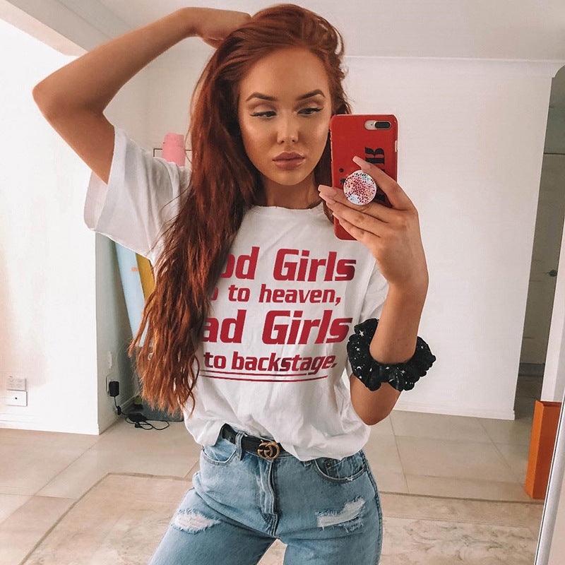 2020 Spring/Summer Letter Print Casual T-Shirt