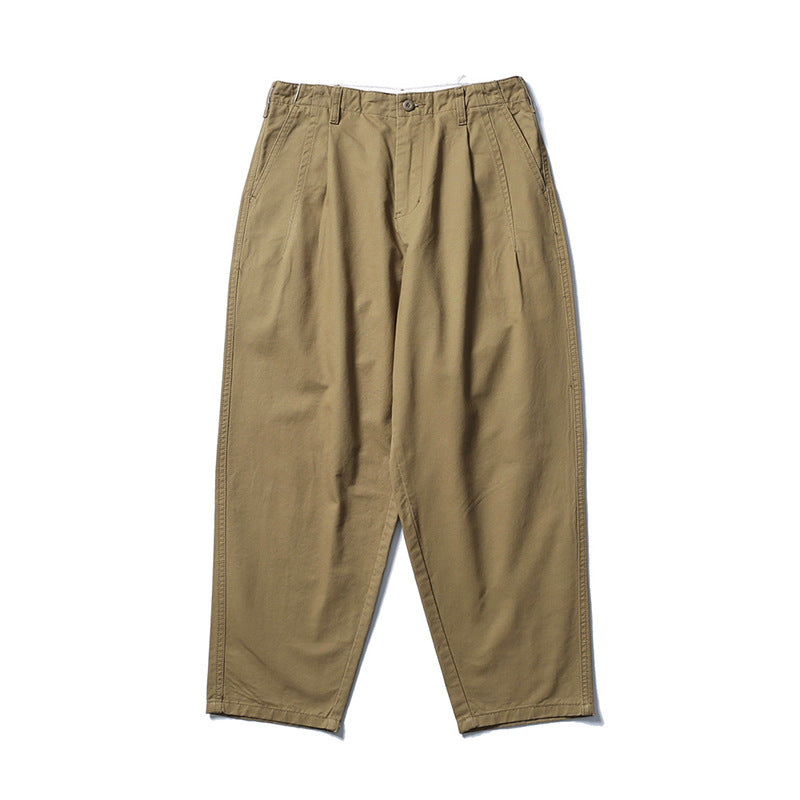 Trendy Men's Loose Straight Harem Pants in Pure Color