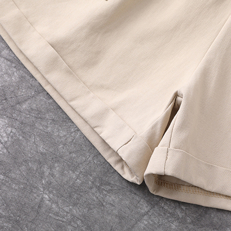 Summer Korean High-Waist Loose Shorts for Students