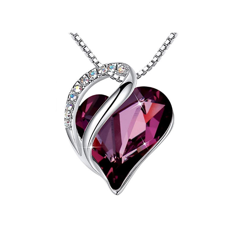 Collier pendentif en forme de cœur