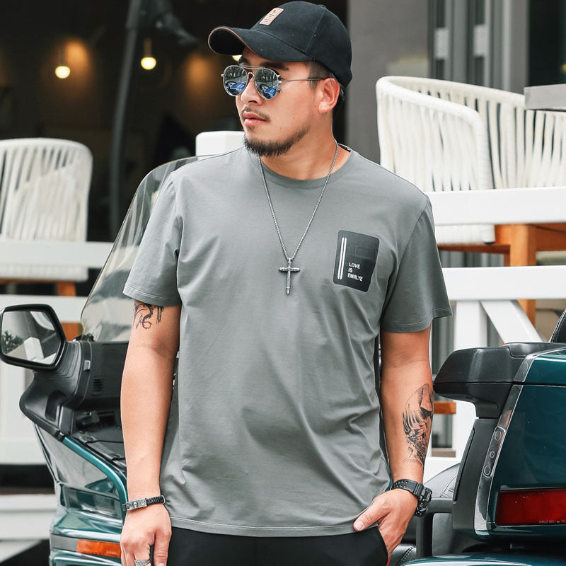 T-shirt décontracté ample pour homme grandes tailles avec motif graphique