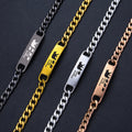 Customized 3-5 days Stainless steel Mama Bear Mother's Day gift engraved titanium steel bracelet