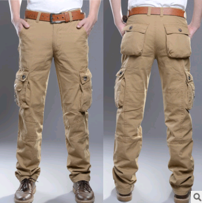 Pantalon Cargo Homme Multi-Poches pour Activités de Plein Air