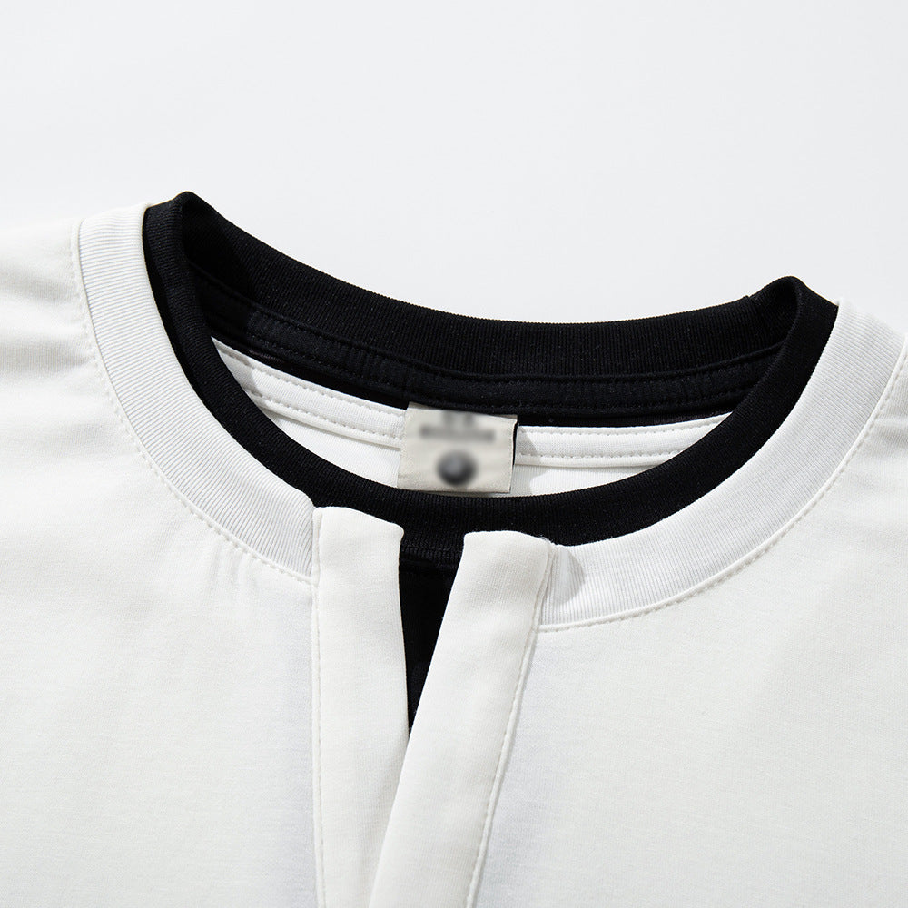 Fake two short sleeved t-shirts