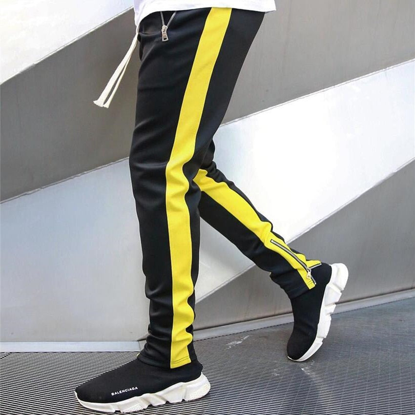 Pantalon de jogging décontracté pour hommes, vêtement de sport, bas de survêtement skinny, pantalon de sport