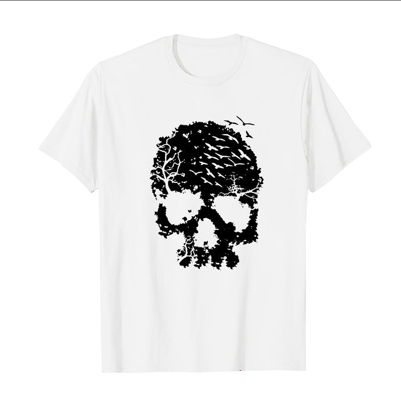 Skull Shirts for Women Skeleton Funny Gothic Graphic T-Shirt